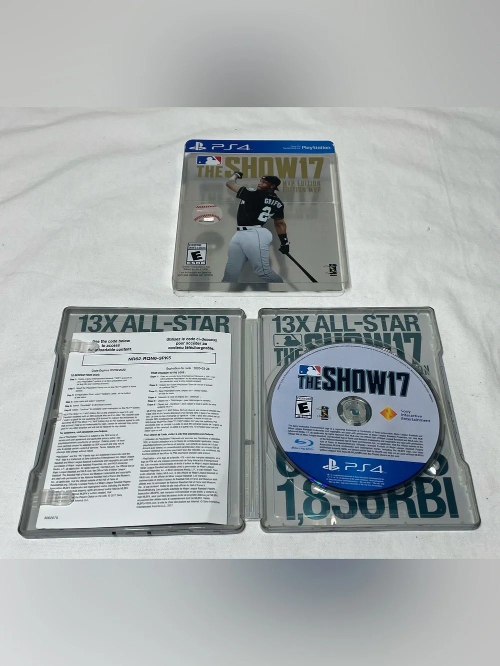PS4 MLB The Show 7 MVP Edition Steel Case Sony PlayStation 4 Tested